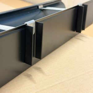 Avstandsstykke for lufting Alu Sort 100 stk